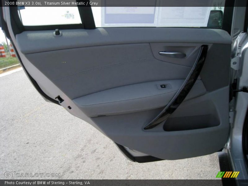 Titanium Silver Metallic / Grey 2008 BMW X3 3.0si