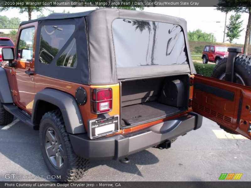 Mango Tango Pearl / Dark Slate Gray/Medium Slate Gray 2010 Jeep Wrangler Sport Mountain Edition 4x4