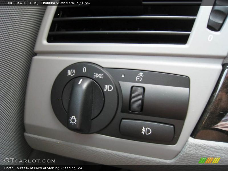 Titanium Silver Metallic / Grey 2008 BMW X3 3.0si