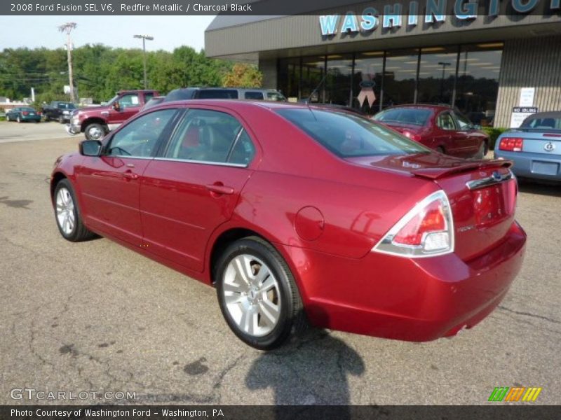 Redfire Metallic / Charcoal Black 2008 Ford Fusion SEL V6