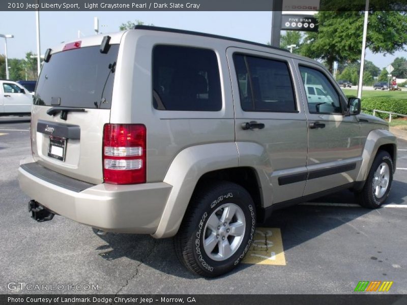 Light Graystone Pearl / Dark Slate Gray 2010 Jeep Liberty Sport