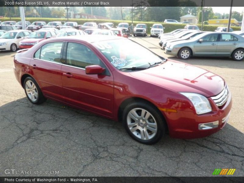 Redfire Metallic / Charcoal Black 2008 Ford Fusion SEL V6