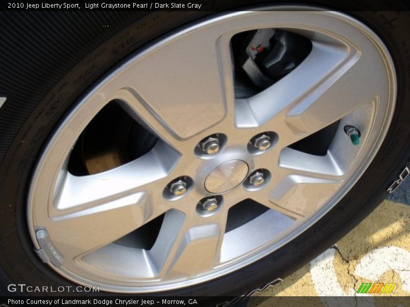 Light Graystone Pearl / Dark Slate Gray 2010 Jeep Liberty Sport