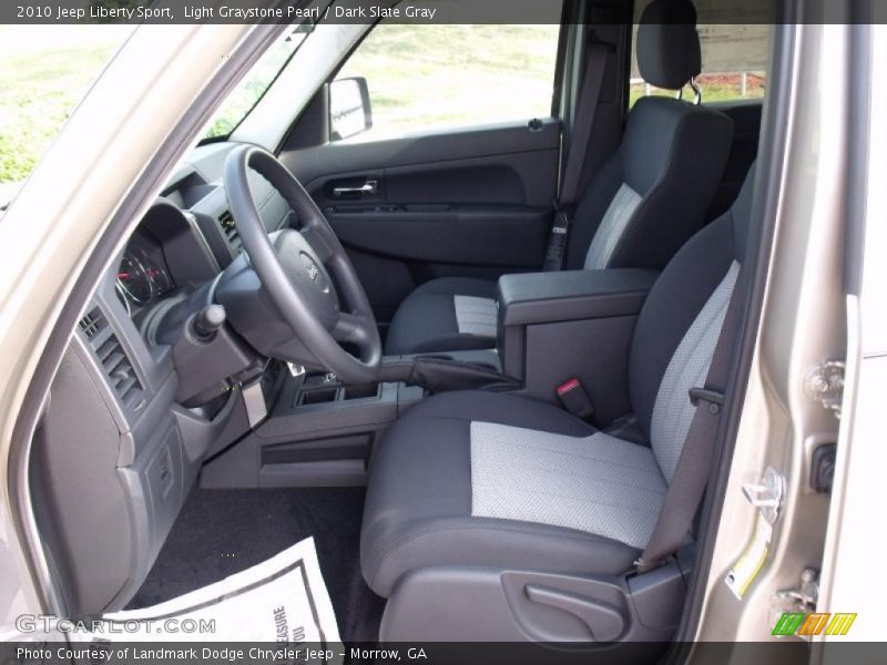 Light Graystone Pearl / Dark Slate Gray 2010 Jeep Liberty Sport