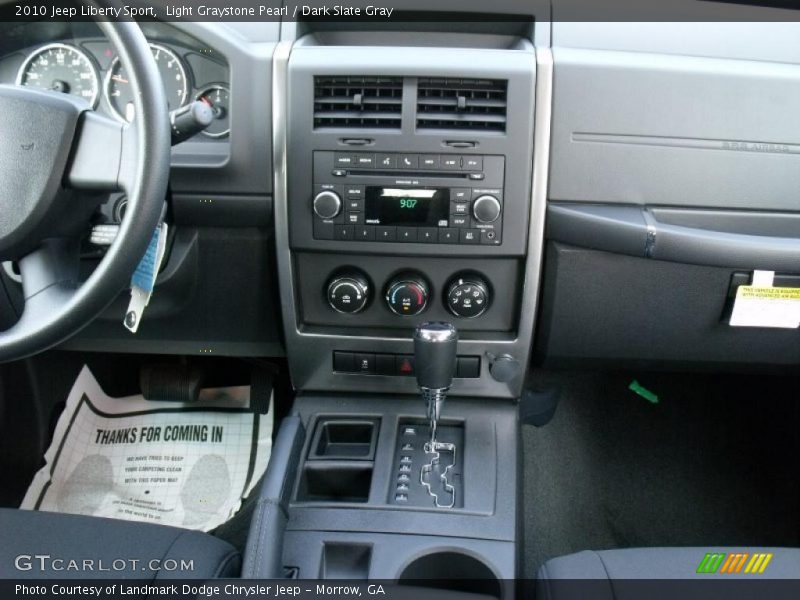 Light Graystone Pearl / Dark Slate Gray 2010 Jeep Liberty Sport