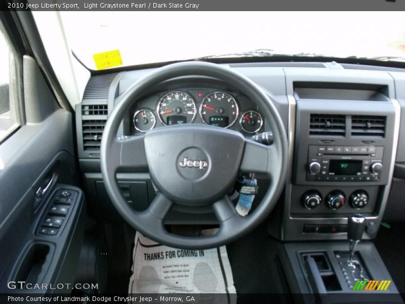 Light Graystone Pearl / Dark Slate Gray 2010 Jeep Liberty Sport