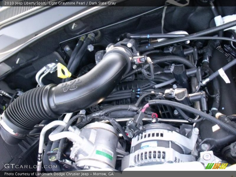 Light Graystone Pearl / Dark Slate Gray 2010 Jeep Liberty Sport