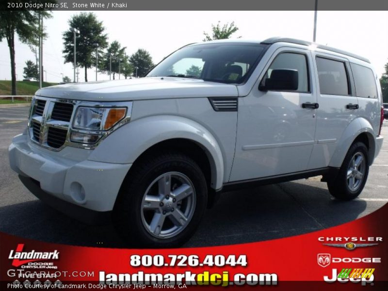 Stone White / Khaki 2010 Dodge Nitro SE