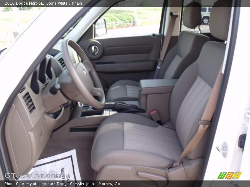 Stone White / Khaki 2010 Dodge Nitro SE