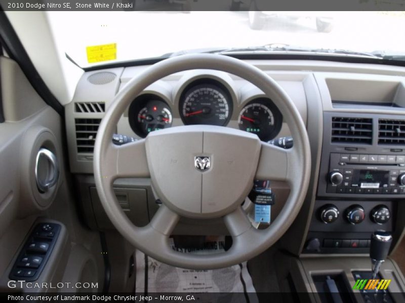 Stone White / Khaki 2010 Dodge Nitro SE
