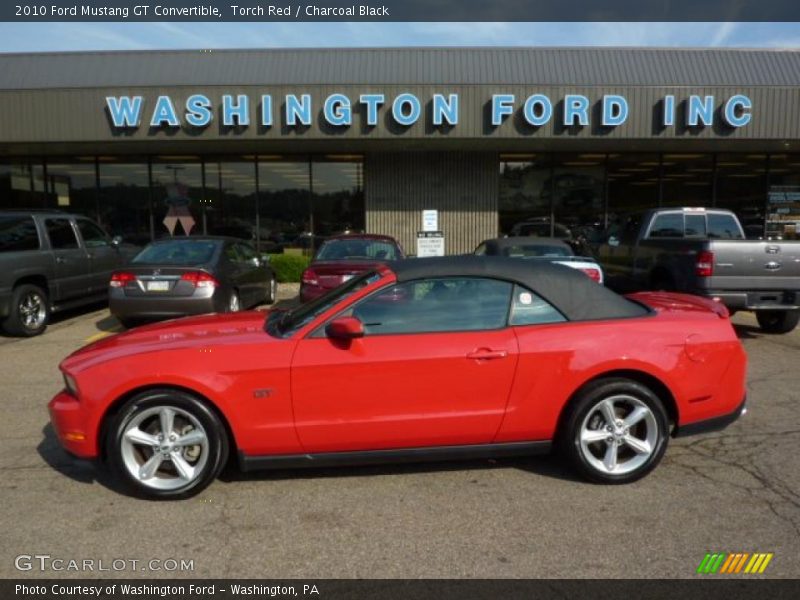 Torch Red / Charcoal Black 2010 Ford Mustang GT Convertible