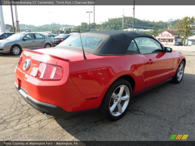 Torch Red / Charcoal Black 2010 Ford Mustang GT Convertible