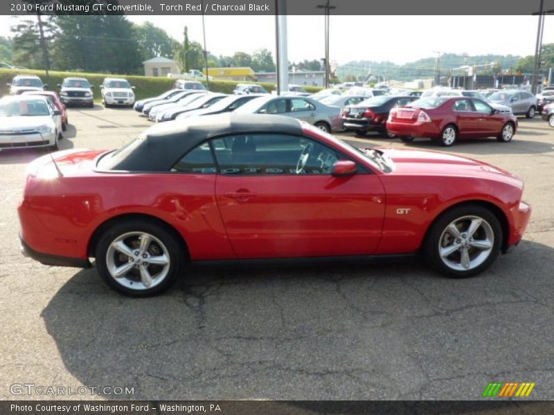 Torch Red / Charcoal Black 2010 Ford Mustang GT Convertible