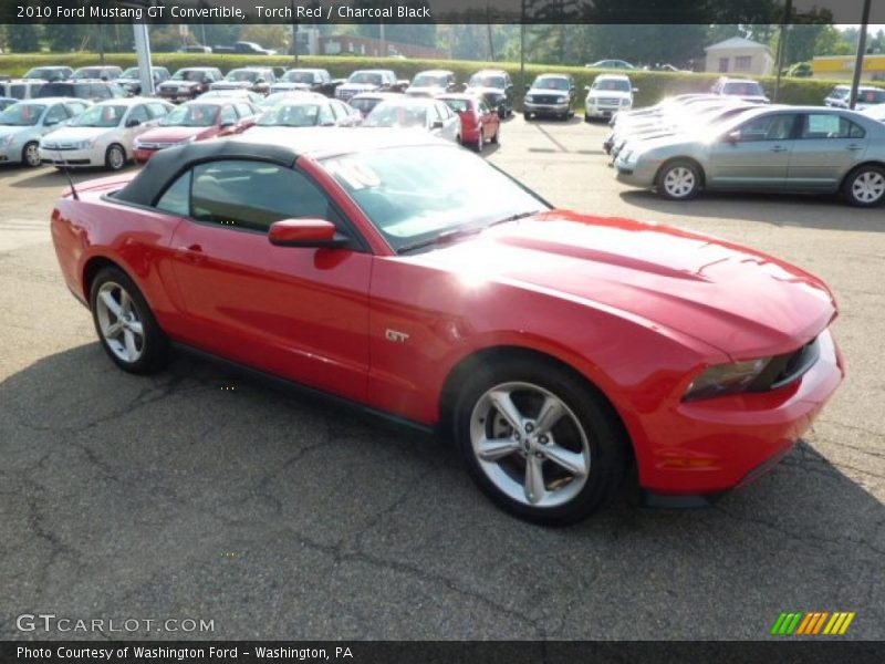 Torch Red / Charcoal Black 2010 Ford Mustang GT Convertible