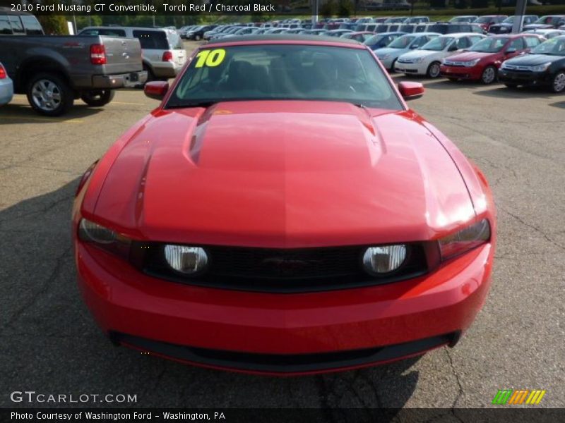 Torch Red / Charcoal Black 2010 Ford Mustang GT Convertible