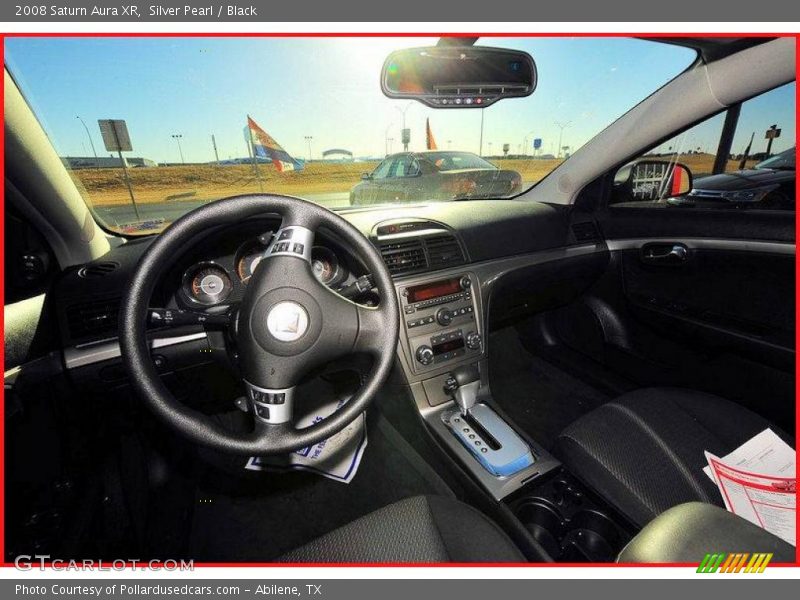 Silver Pearl / Black 2008 Saturn Aura XR
