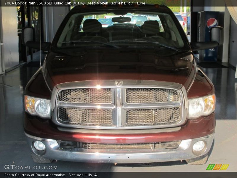 Deep Molten Red Metallic / Taupe 2004 Dodge Ram 3500 SLT Quad Cab Dually