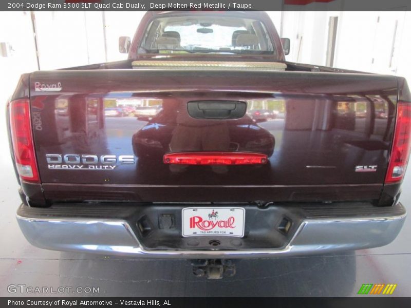 Deep Molten Red Metallic / Taupe 2004 Dodge Ram 3500 SLT Quad Cab Dually