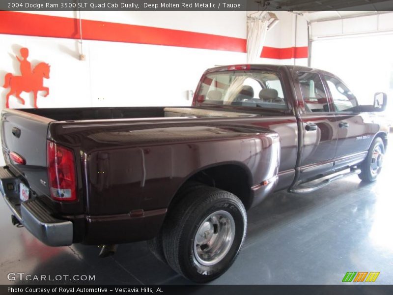 Deep Molten Red Metallic / Taupe 2004 Dodge Ram 3500 SLT Quad Cab Dually