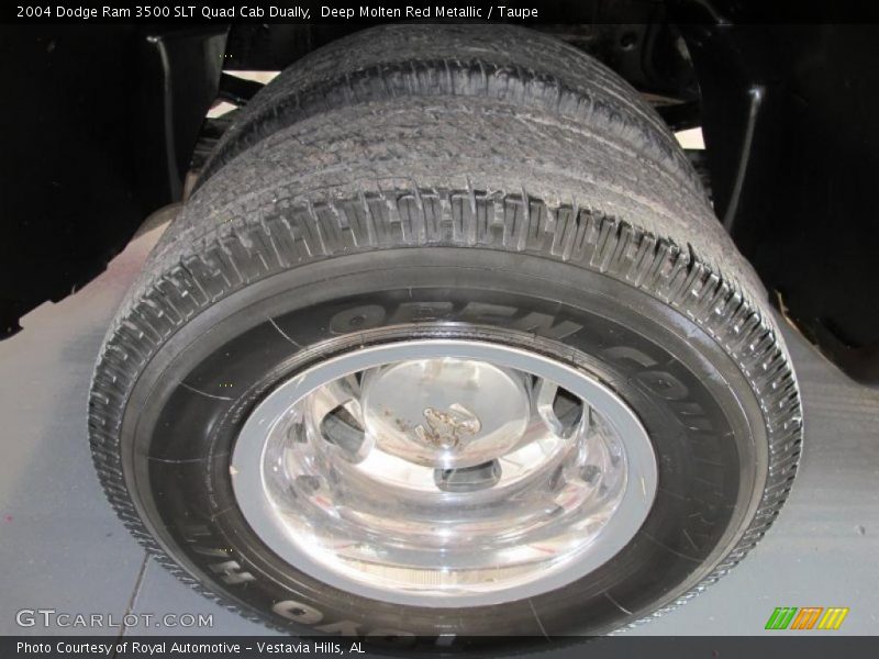 Deep Molten Red Metallic / Taupe 2004 Dodge Ram 3500 SLT Quad Cab Dually