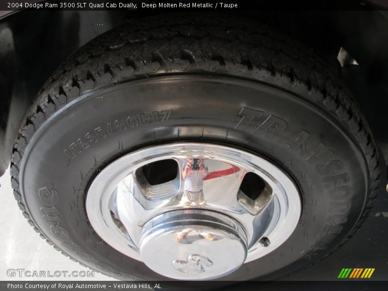 Deep Molten Red Metallic / Taupe 2004 Dodge Ram 3500 SLT Quad Cab Dually