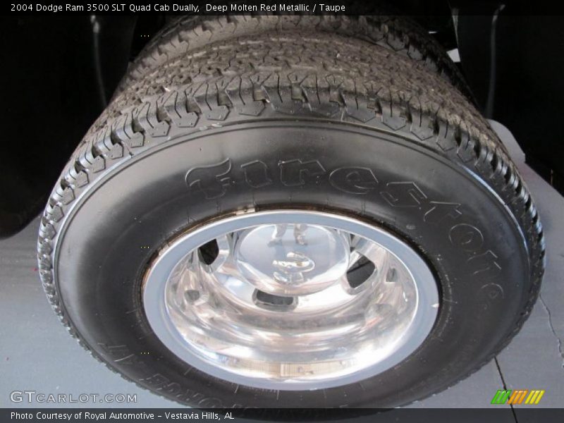 Deep Molten Red Metallic / Taupe 2004 Dodge Ram 3500 SLT Quad Cab Dually