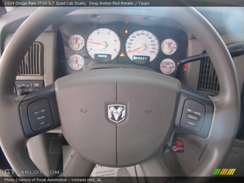 Deep Molten Red Metallic / Taupe 2004 Dodge Ram 3500 SLT Quad Cab Dually