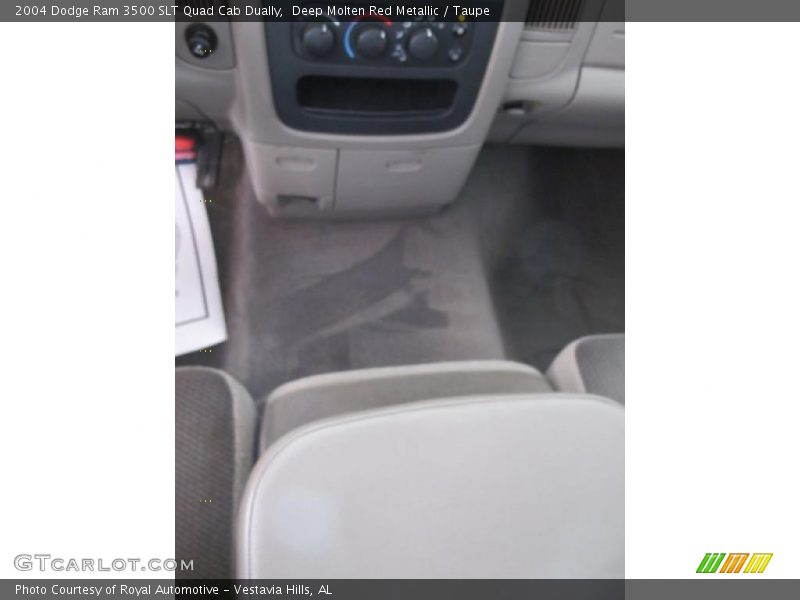 Deep Molten Red Metallic / Taupe 2004 Dodge Ram 3500 SLT Quad Cab Dually