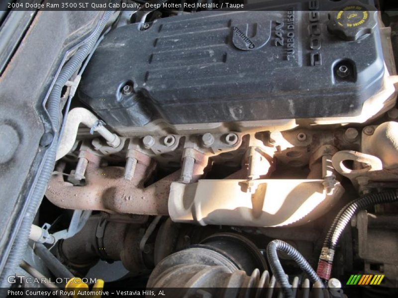 Deep Molten Red Metallic / Taupe 2004 Dodge Ram 3500 SLT Quad Cab Dually