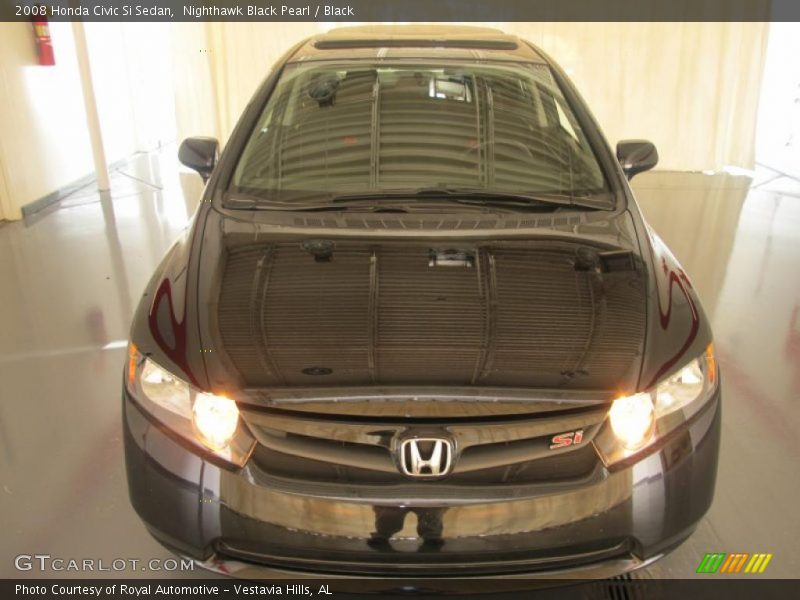 Nighthawk Black Pearl / Black 2008 Honda Civic Si Sedan