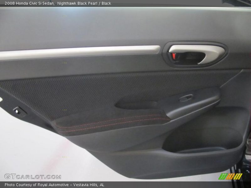 Nighthawk Black Pearl / Black 2008 Honda Civic Si Sedan