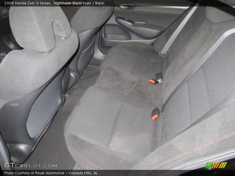 Nighthawk Black Pearl / Black 2008 Honda Civic Si Sedan
