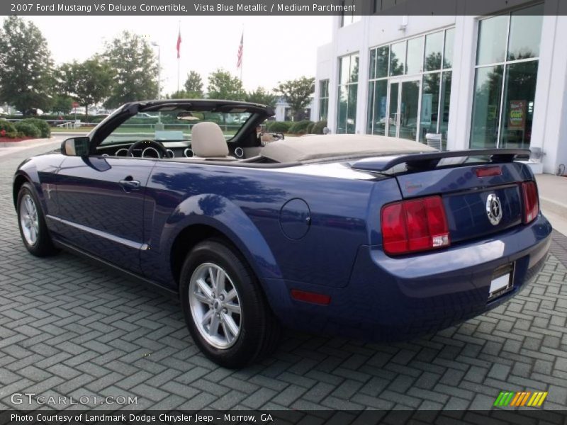 Vista Blue Metallic / Medium Parchment 2007 Ford Mustang V6 Deluxe Convertible