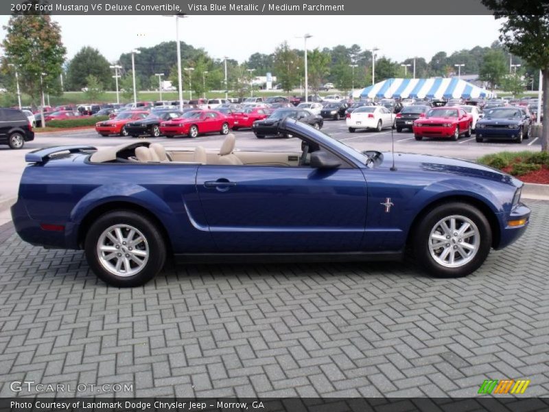 Vista Blue Metallic / Medium Parchment 2007 Ford Mustang V6 Deluxe Convertible