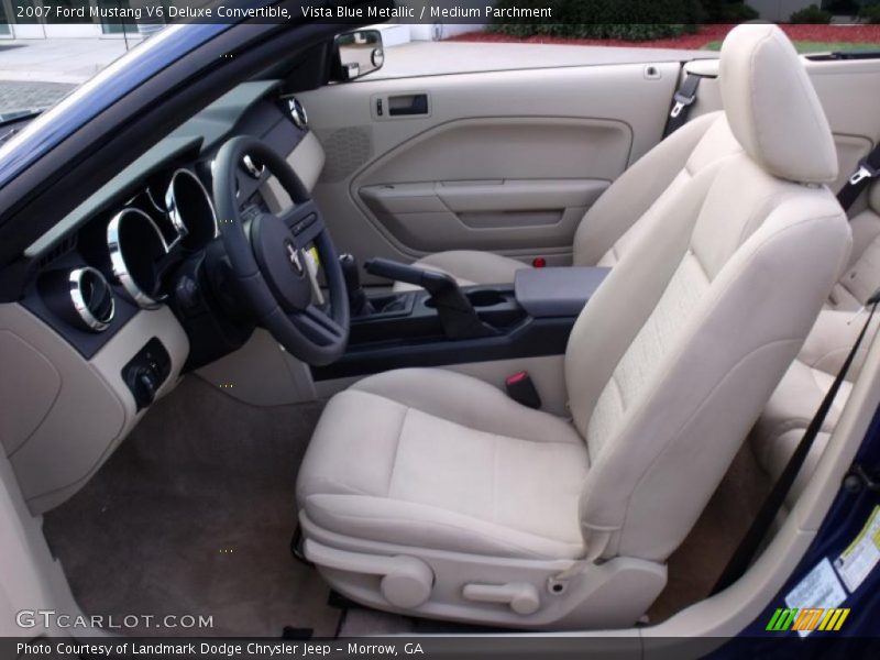 Vista Blue Metallic / Medium Parchment 2007 Ford Mustang V6 Deluxe Convertible