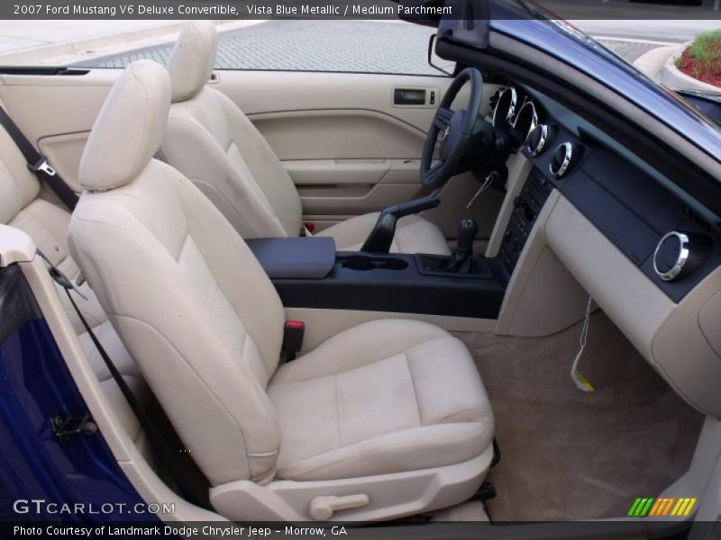 Vista Blue Metallic / Medium Parchment 2007 Ford Mustang V6 Deluxe Convertible