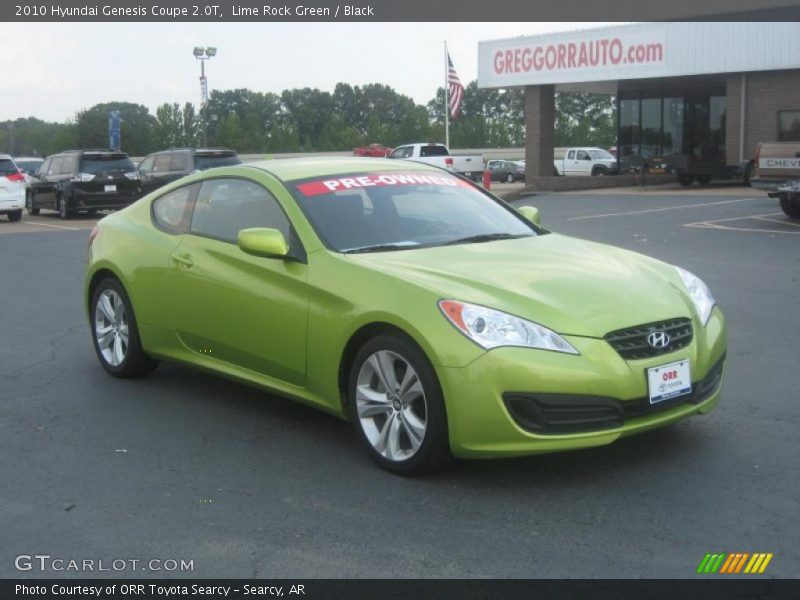 Lime Rock Green / Black 2010 Hyundai Genesis Coupe 2.0T