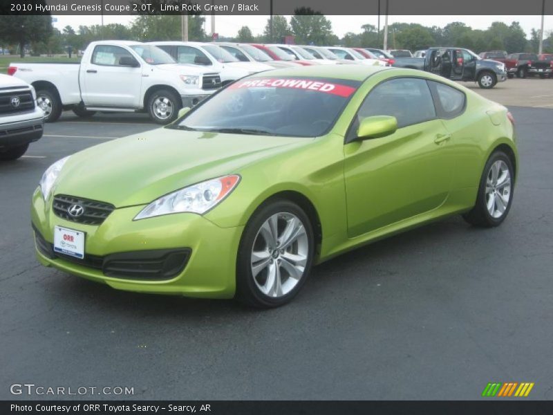 Lime Rock Green / Black 2010 Hyundai Genesis Coupe 2.0T