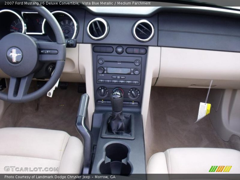 Vista Blue Metallic / Medium Parchment 2007 Ford Mustang V6 Deluxe Convertible