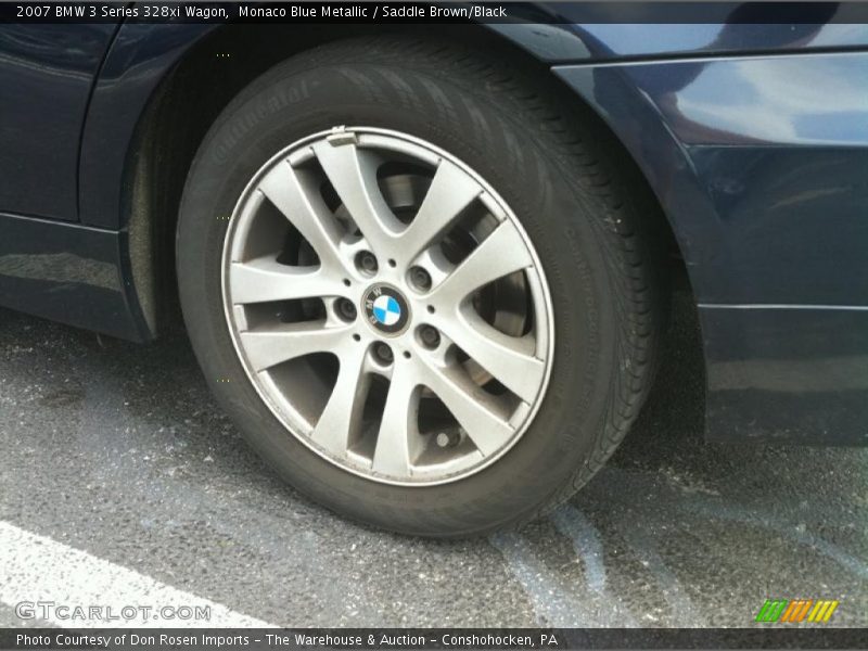 Monaco Blue Metallic / Saddle Brown/Black 2007 BMW 3 Series 328xi Wagon