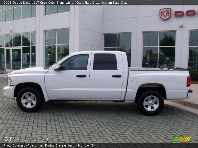 Stone White / Dark Slate Gray/Medium Slate Gray 2008 Dodge Dakota SLT Crew Cab