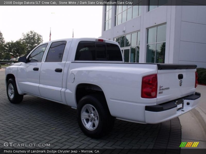 Stone White / Dark Slate Gray/Medium Slate Gray 2008 Dodge Dakota SLT Crew Cab