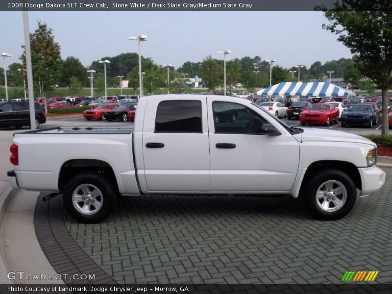Stone White / Dark Slate Gray/Medium Slate Gray 2008 Dodge Dakota SLT Crew Cab