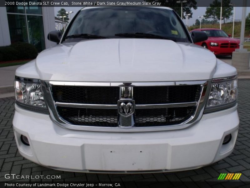 Stone White / Dark Slate Gray/Medium Slate Gray 2008 Dodge Dakota SLT Crew Cab