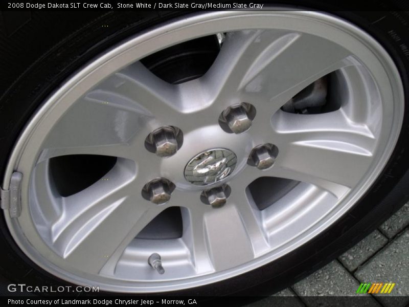 Stone White / Dark Slate Gray/Medium Slate Gray 2008 Dodge Dakota SLT Crew Cab