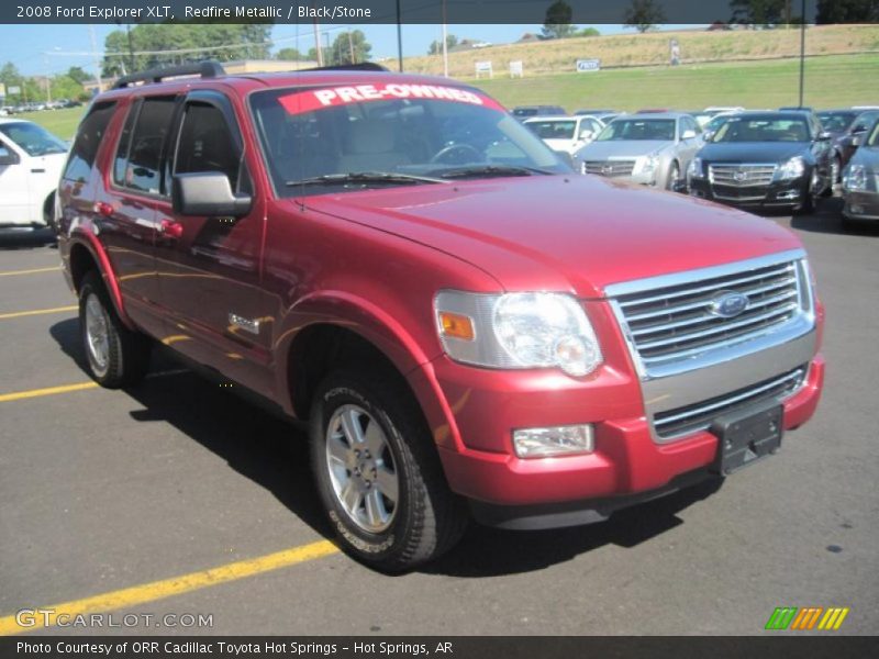 Redfire Metallic / Black/Stone 2008 Ford Explorer XLT