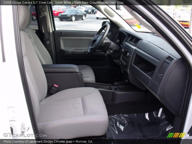 Stone White / Dark Slate Gray/Medium Slate Gray 2008 Dodge Dakota SLT Crew Cab