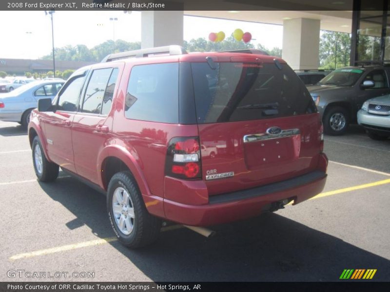 Redfire Metallic / Black/Stone 2008 Ford Explorer XLT