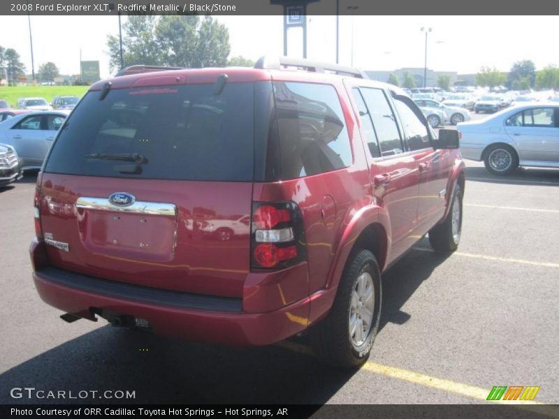 Redfire Metallic / Black/Stone 2008 Ford Explorer XLT