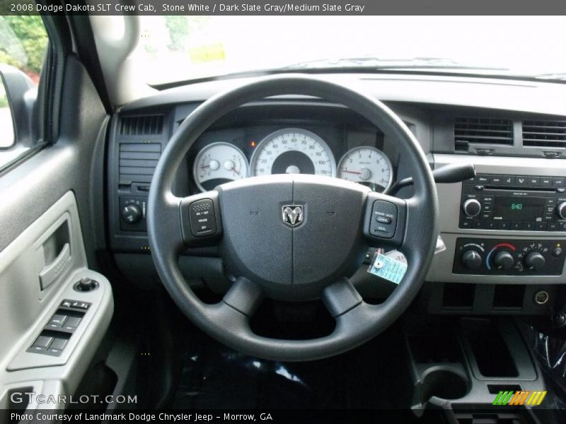 Stone White / Dark Slate Gray/Medium Slate Gray 2008 Dodge Dakota SLT Crew Cab